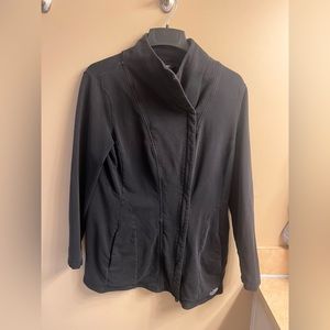 North Face Black Wrap-ture Asymmetrical Yoga Jacket